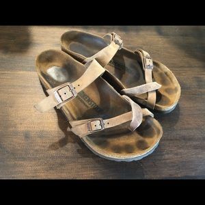 Birkenstock Mayari Sandal Tobacco Brown Leather